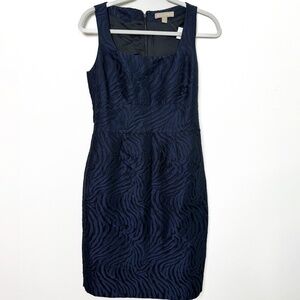Banana Republic Navy Blue Animal Wave Sleeveless Dress - Size 4